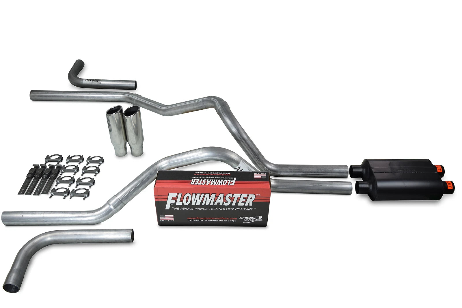 Dual Inlet Exhaust Kit for GM 1500 (1996–1999) - Flowmaster 40 Series