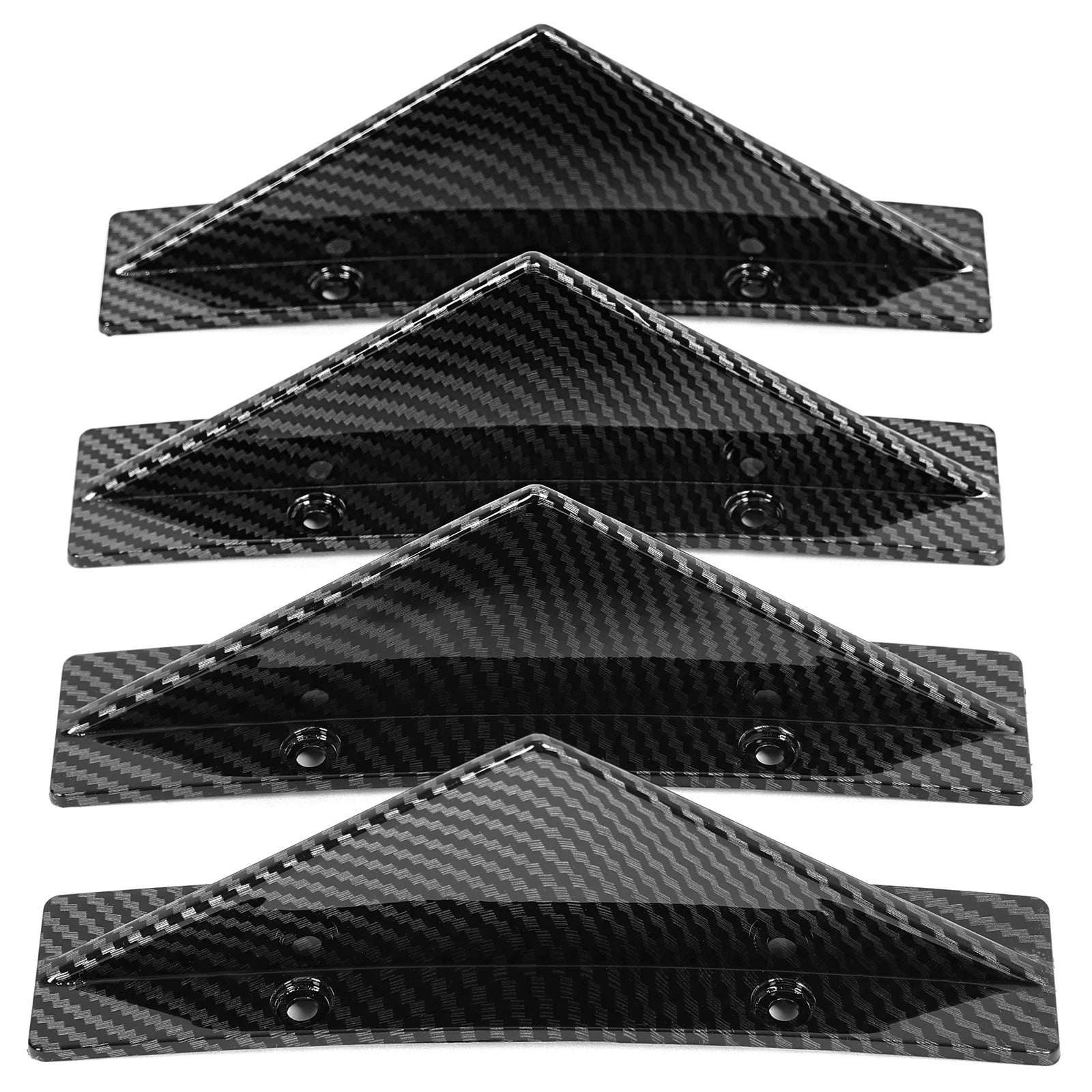 Rear Diffuser Shark Fin Spoiler Lip for BMW iX X1 X2 X3 X4 X5 (Carbon Fiber)
