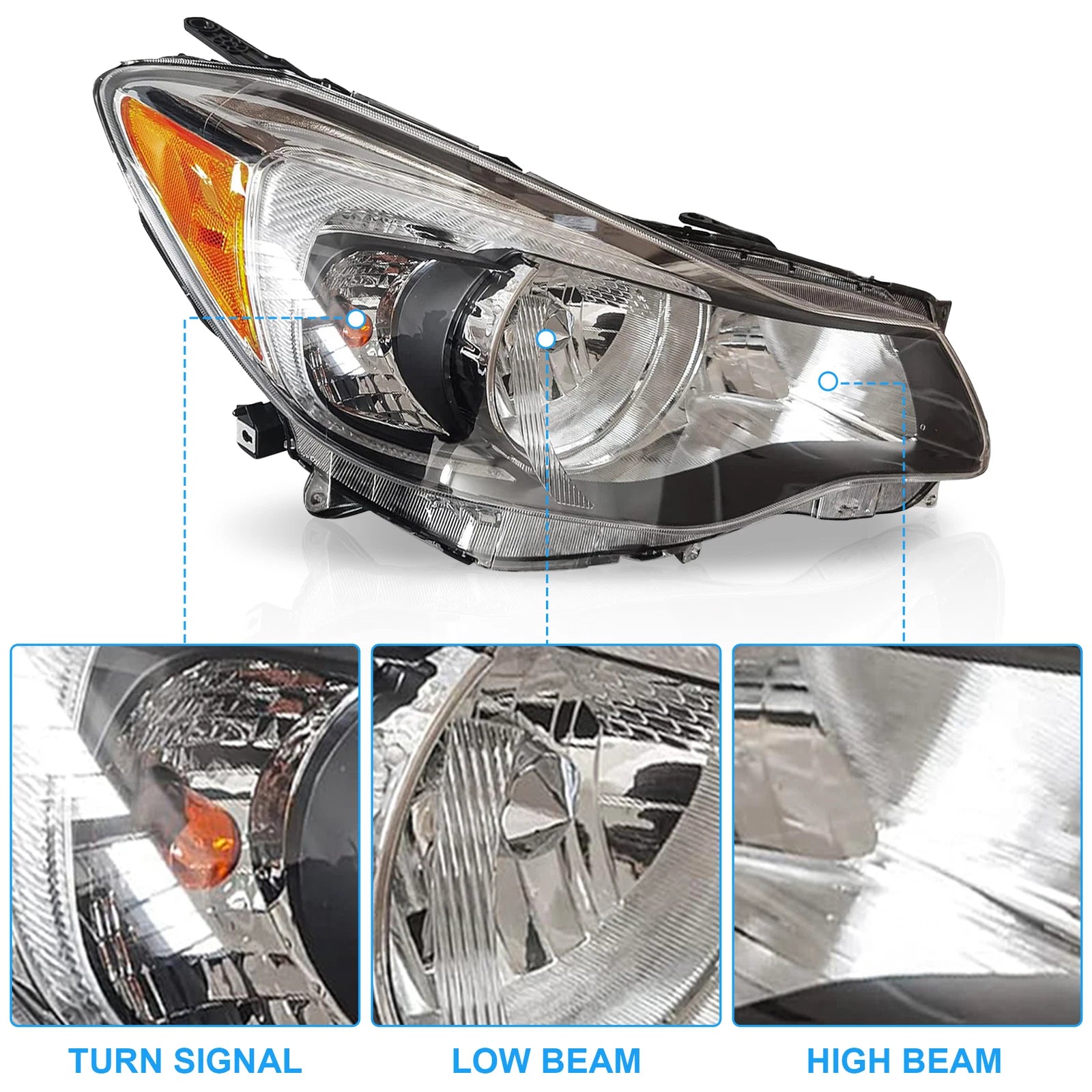 Halogen Headlight for Subaru Impreza XV Crosstrek (2012-2013)