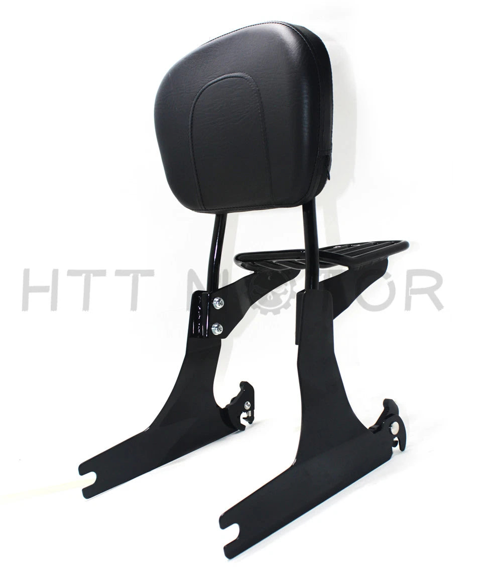 Detachable Sissybar Backrest Luggage Rack for Harley FXD Dyna Super Glide (2005–2019)