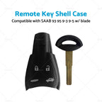 Set of 4 Button Remote Key Shell Case for Saab 93 95 9-3 9-5