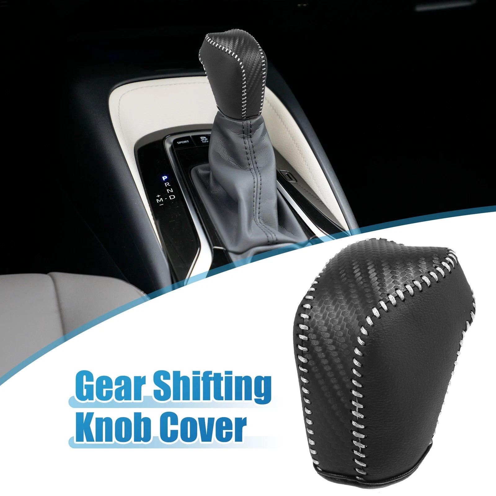 Gear Shifting Knob Cover Trim for Toyota Avalon (2019–2023) Black Gray
