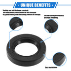 2X Engine Camshaft Seals for Honda CR-V (1997–2001) Rubber Black
