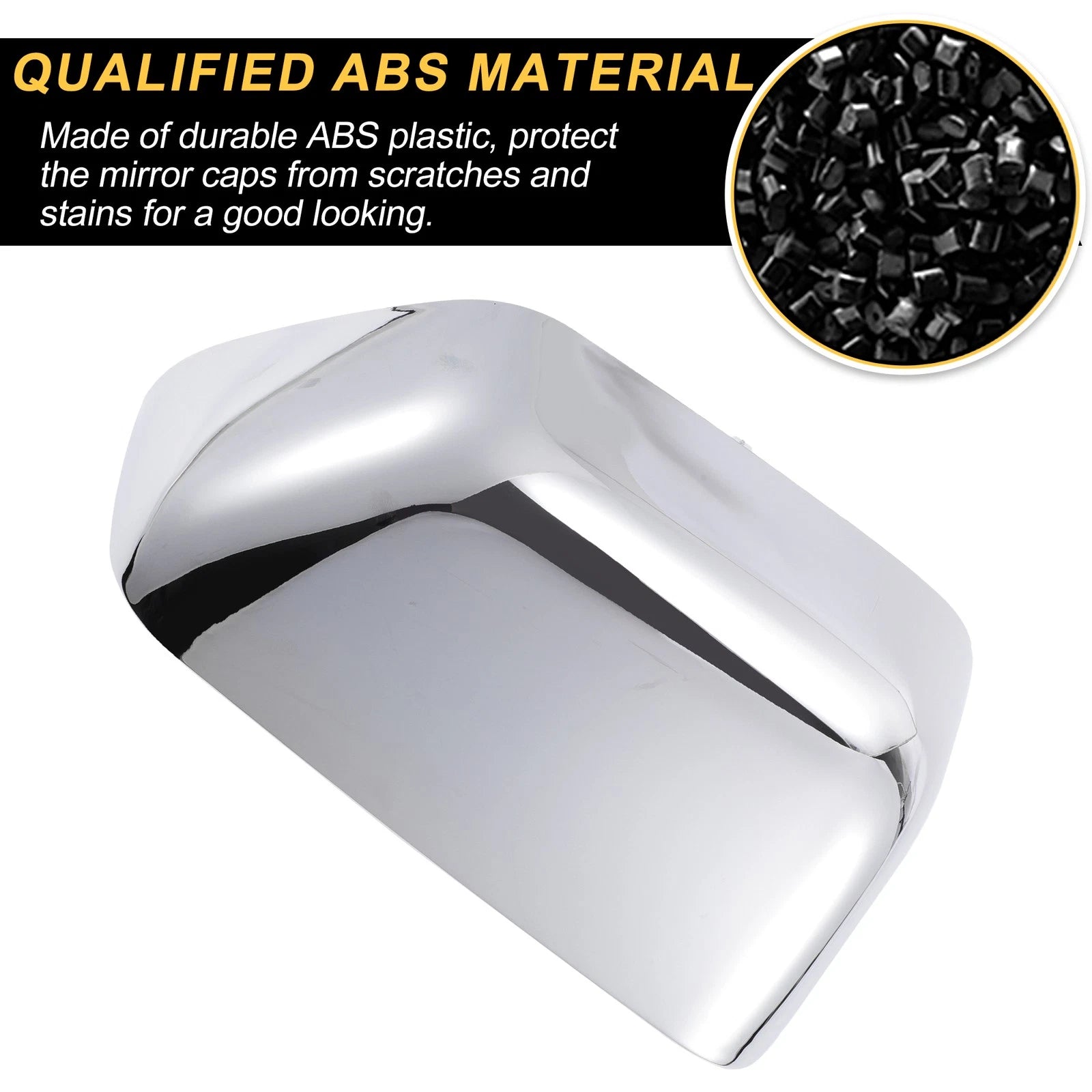 Chrome Right Side Mirror Cover Cap for Ford F-250 F-350 F-450 F-550 