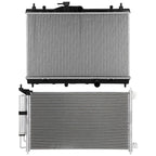 Cooling Kit: Aluminum Radiator & AC Condenser for Nissan Cube (2009–2014)