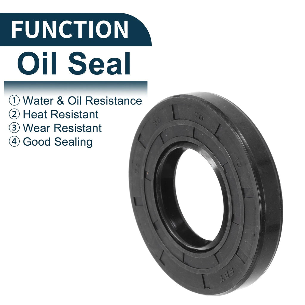 Set of 5 Oil Seal Rotary Shaft Seal NBR Rubber 35x70x10mm