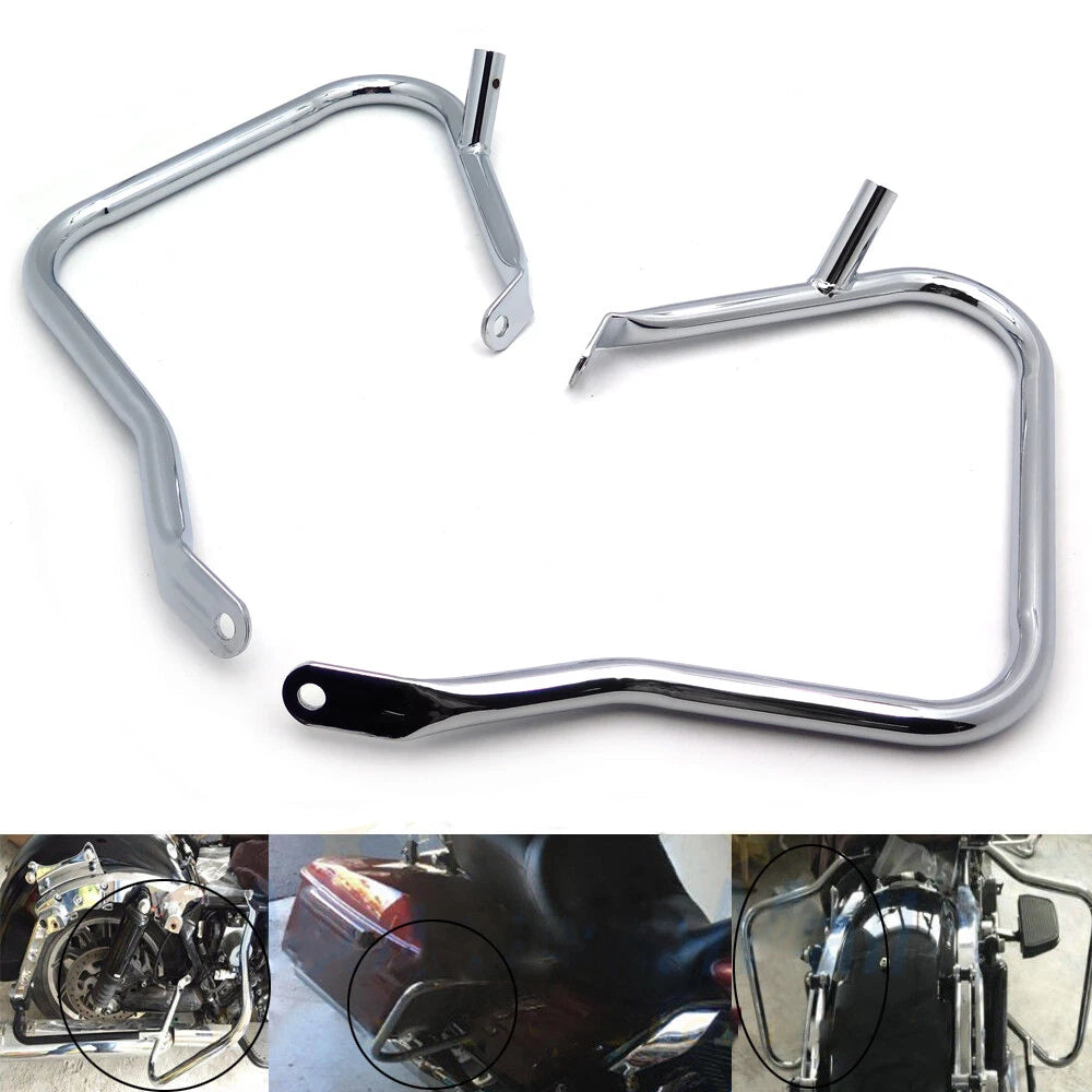 Saddlebag Bracket Guard Bar for Harley Touring Road King Electra Glide (2014–2023)
