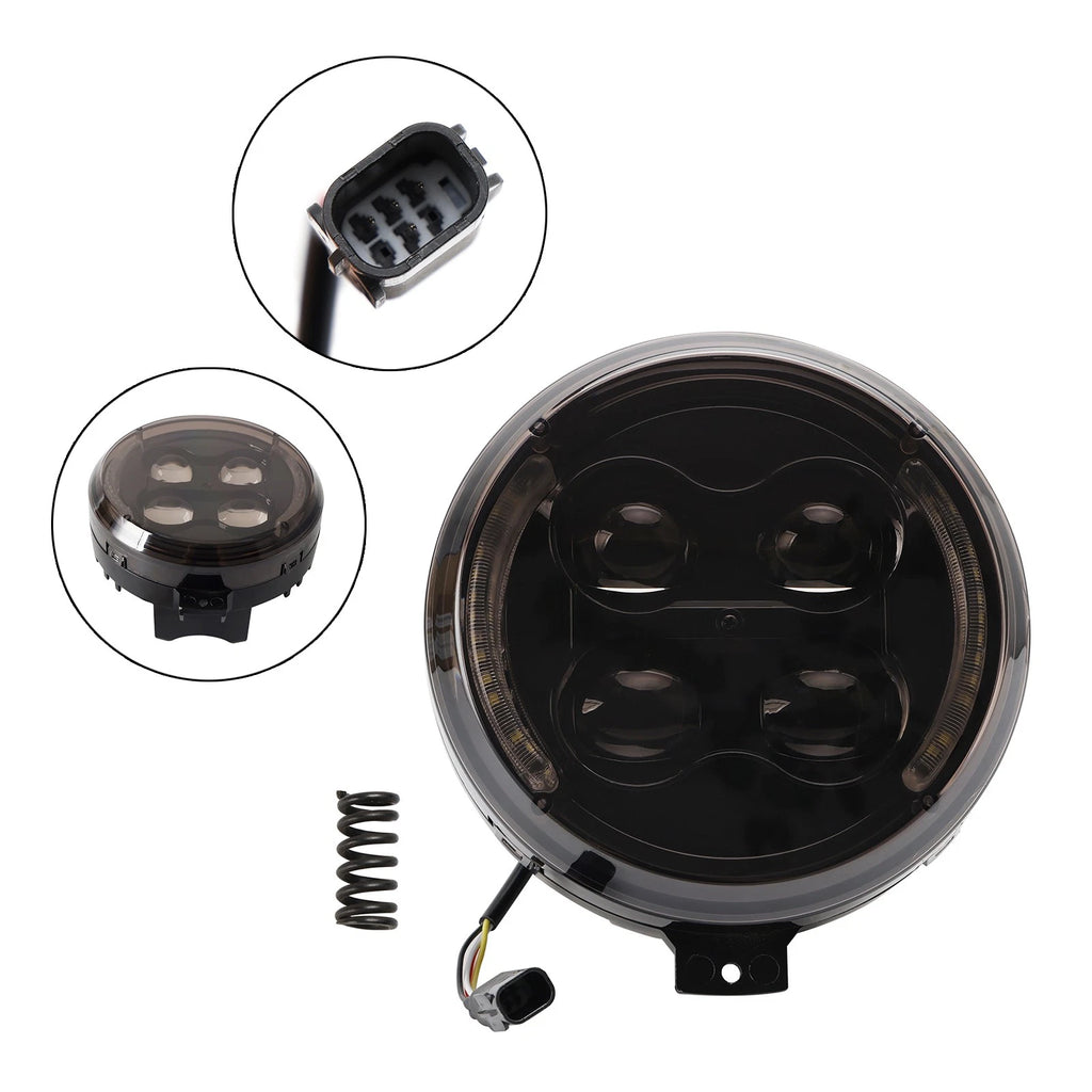 Headlamp Headlight Guard for Honda CM300 CM500 CM1100 CL500 (LED, Smoke)