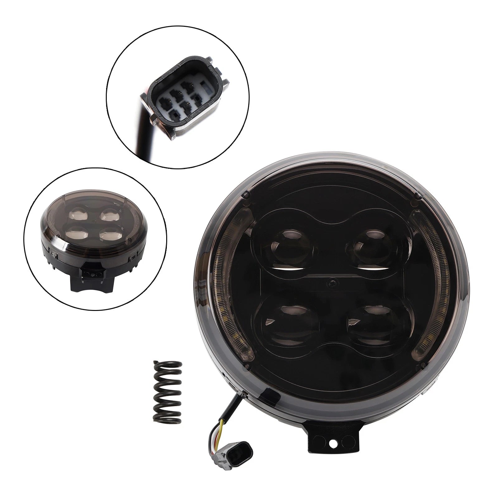 Headlamp Headlight Guard for Honda CM300 CM500 CM1100 CL500 (LED, Smoke)