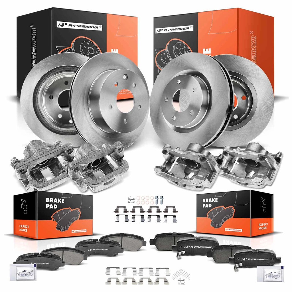 Brake Rotor, Pad & Caliper Set for Nissan Rogue 