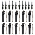 Set of 10 Denso Plugs & NGK Ignition Coil Boots for E-350 Super Duty (2008–2010)