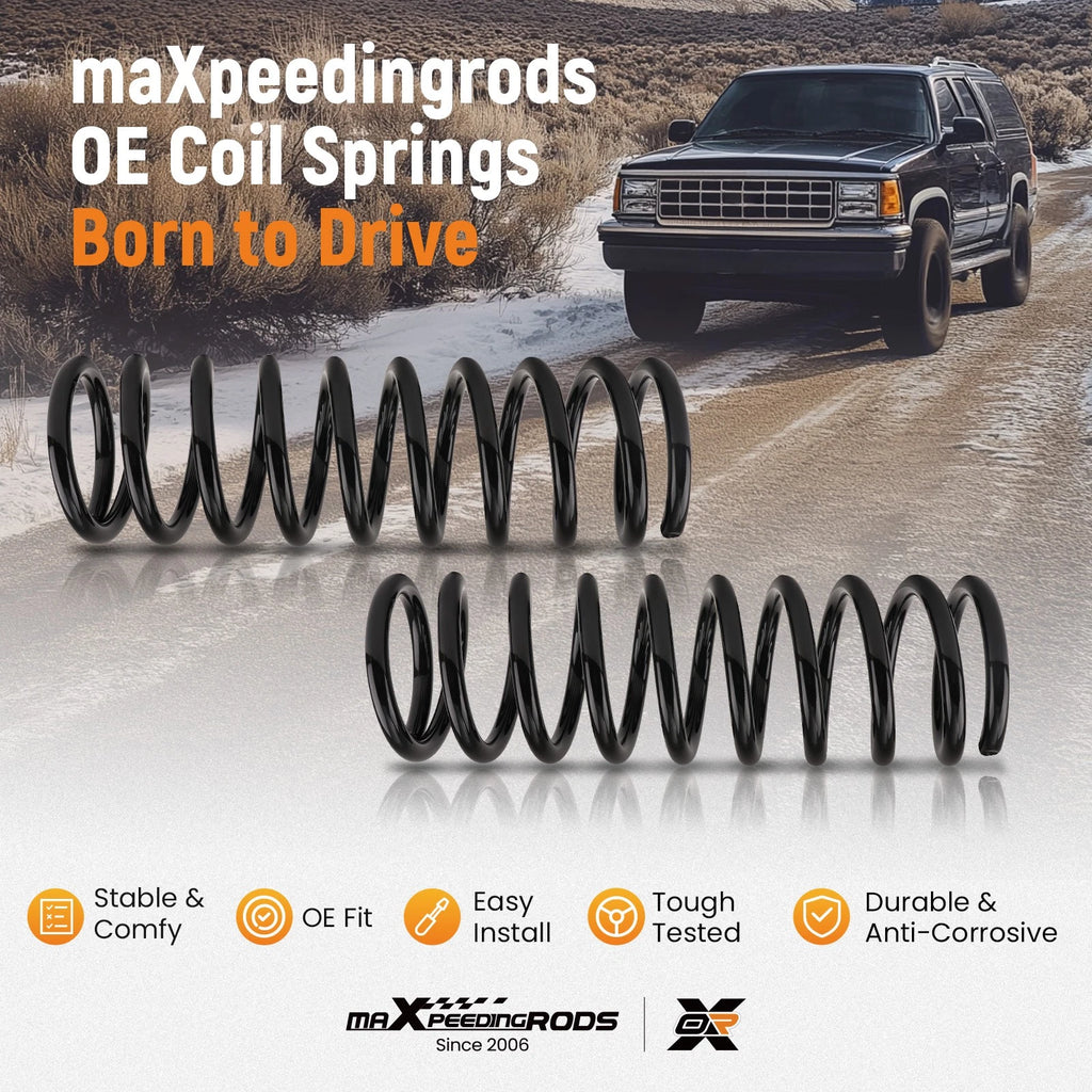 2X Front Coil Springs for Jeep Grand Cherokee (1999–2004) 4WD RWD