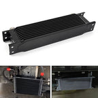 Set of 10 Row Black Aluminum Engine Transmission Oil Coolers