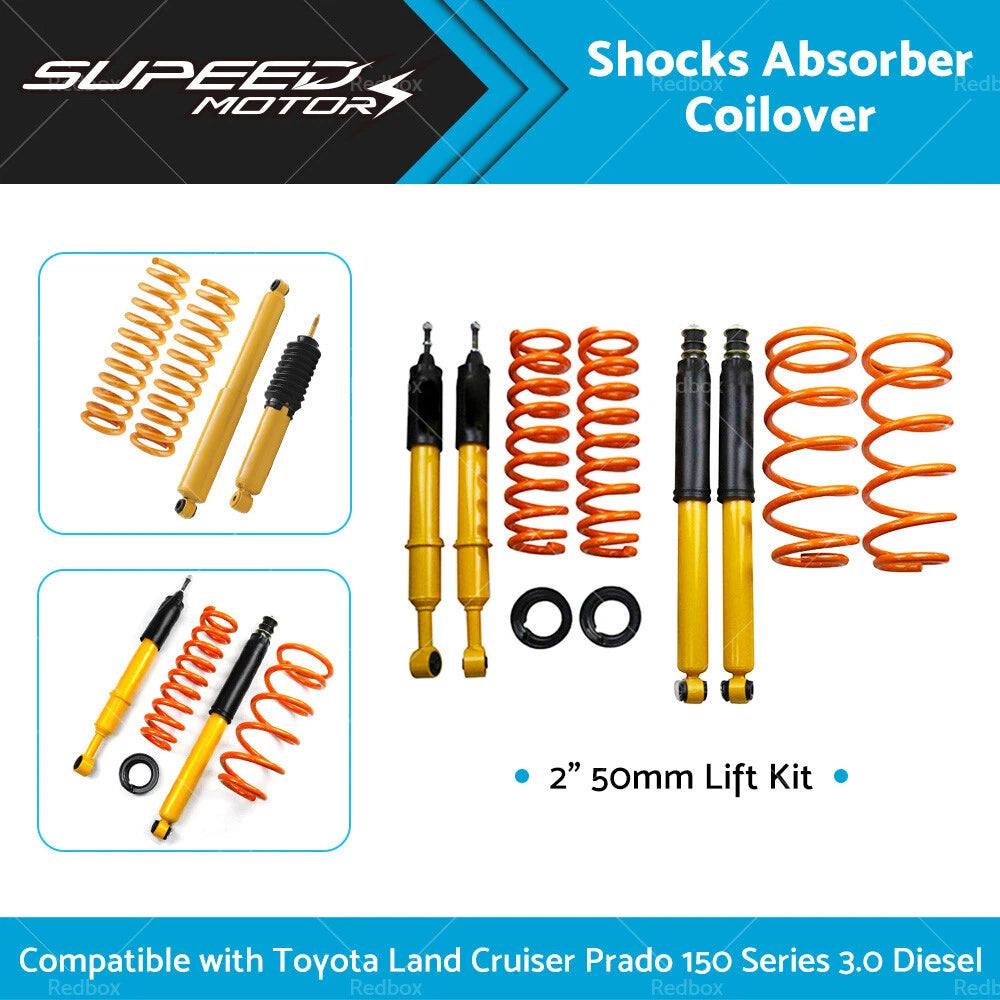 2" Lift Kit for Toyota Land Cruiser Prado 150 (2010–2023) Shocks Springs Strut