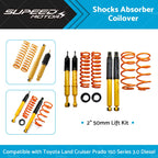 2" Lift Kit for Toyota Land Cruiser Prado 150 (2010–2023) Shocks Springs Strut
