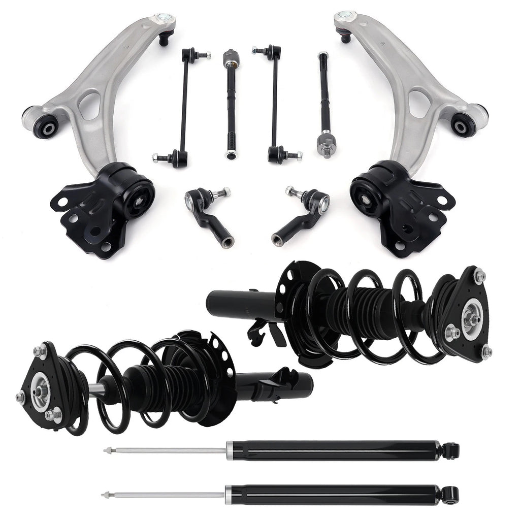 Front Rear Strut Coil Spring Control Arms Assembly for Ford Focus (2013–2018)