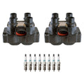 Set of 2 Ignition Coils & 8 Iridium Spark Plugs for Mark VIII Ranger Thunderbird (1993–1998)