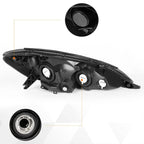 OE Headlight for Toyota Sienna XL20 (2006–2010) Smoked Lens Clear Corner