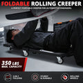 Foldable Roller Garage Shop Creeper 350lbs Capacity (21.6" X 41.1" X 5.1")
