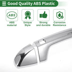 Car Door Handle Cover Trim for KIA Seltos (2019–2023) Silver Tone