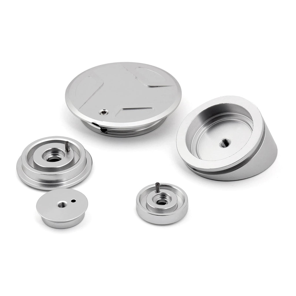 Silver Frame Hole Caps for BMW R 1200 GS ADV LC (2014–2015)
