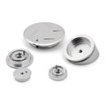 Silver Frame Hole Caps for BMW R 1200 GS ADV LC (2014–2015)