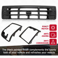 Grille Headlight Door for Ford F150 F250 Bronco (1992–1997) Black