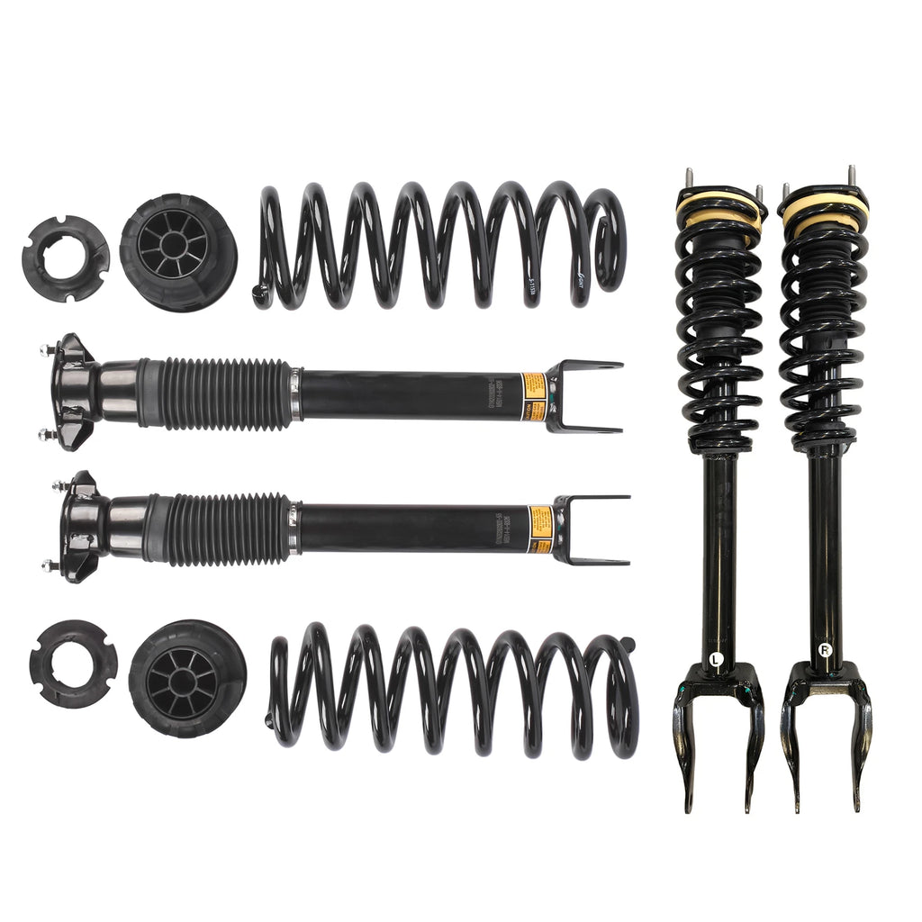 2X Air to Coil Spring Conversion Kit for Benz W166 X166 (2012–2015)