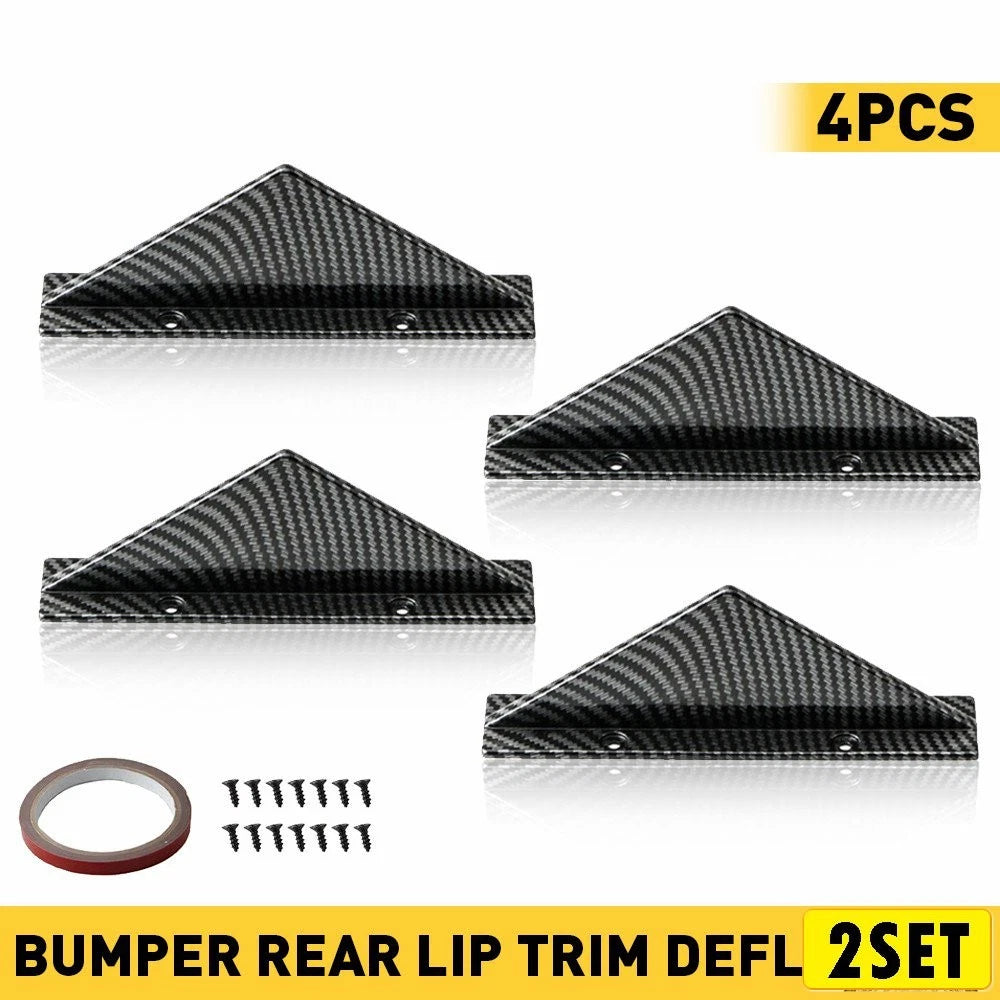Set of 2 Rear SRT Diffuser Bumper Lip Splitter for Dodge Charger Challenger
