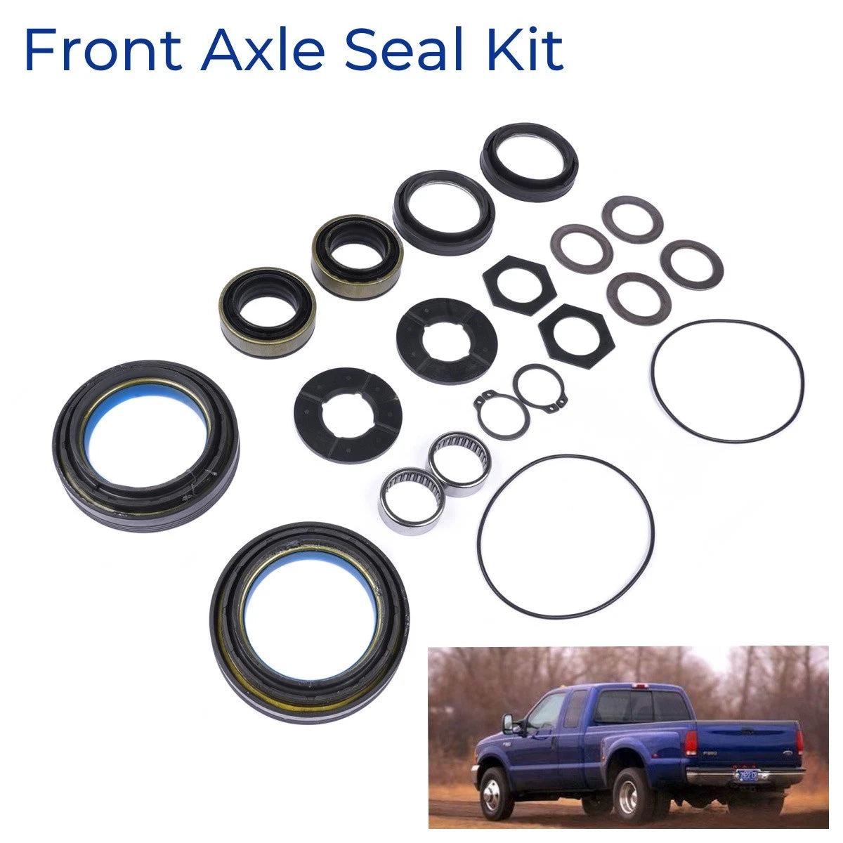 Front Axle Shaft Seal & Bearing Kit for Ford F-250 F-350 F-450 (1998–2004)