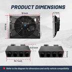 12V Electric Cool & Heat Underdash Air Conditioner for Universal Vehicles