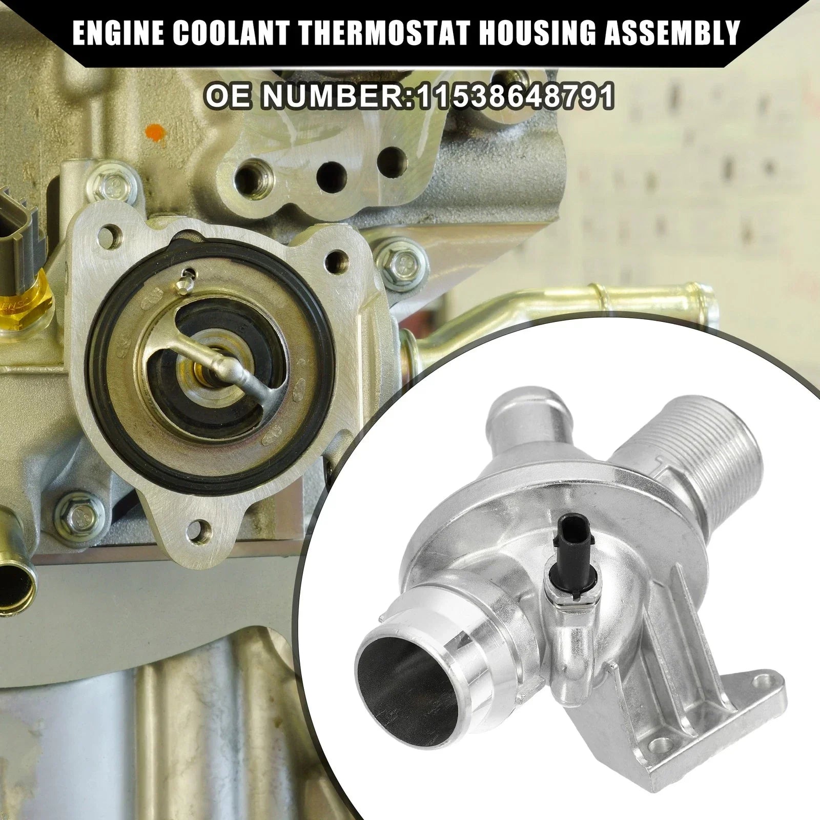 Engine Coolant Thermostat Housing Assembly for BMW X1 (2012-2017)
