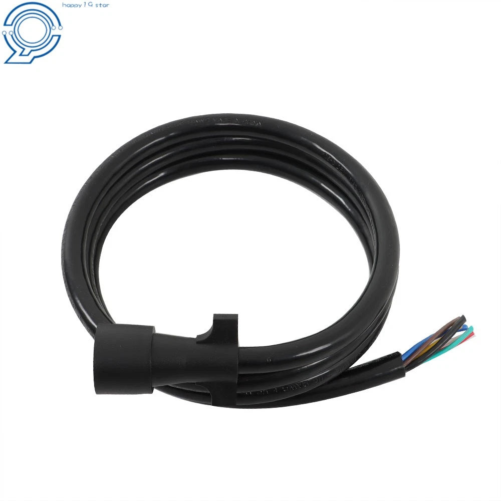 7 Way Plug Inline Trailer Cord for Heavy Duty Trailers (7 Feet)