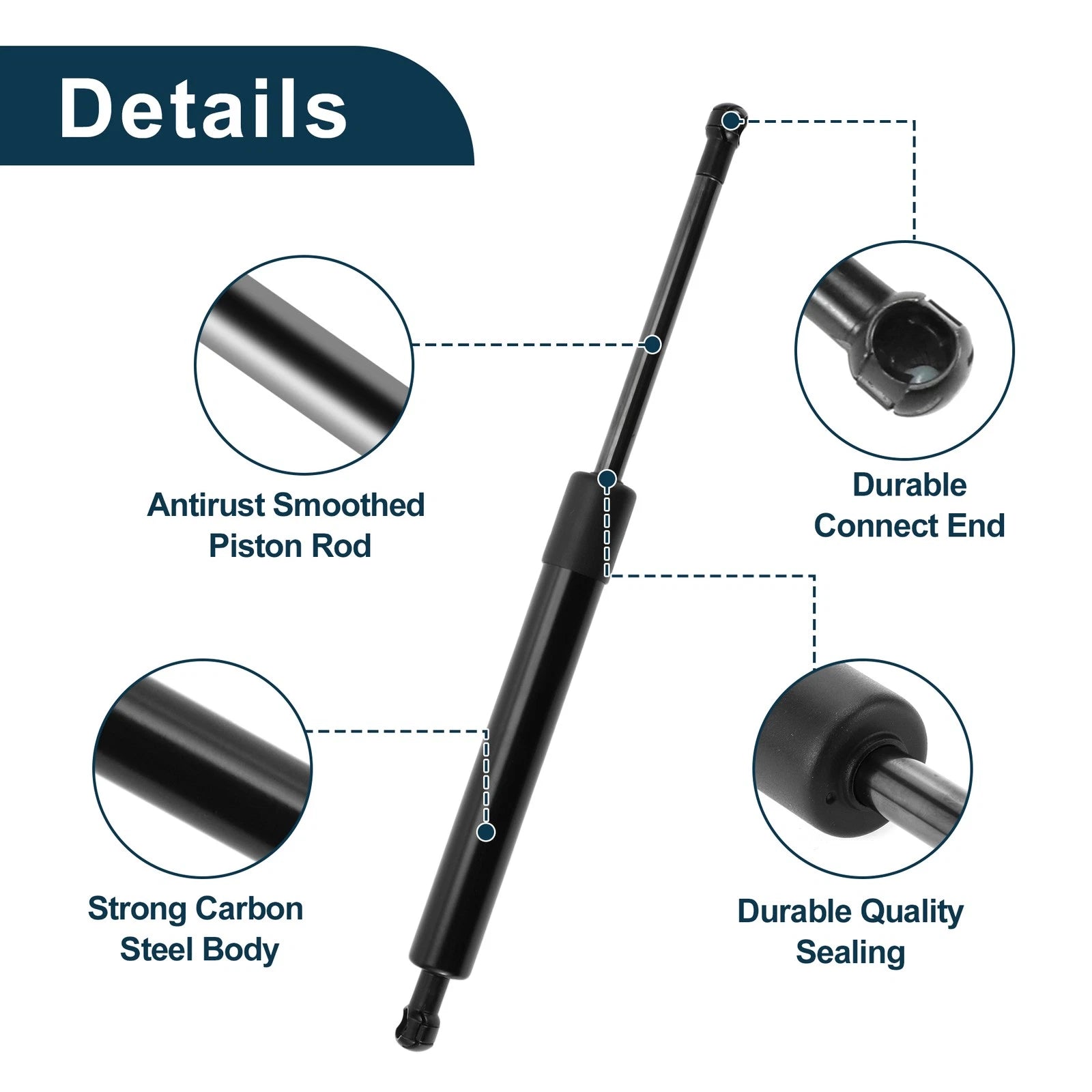 Front Hood Lift Supports Struts No. 51238150077 for BMW E38 740i 740iL 750iL (1995–2001)