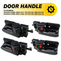 Set of 2 Black Inside Door Handles for Toyota Corolla Matrix (2003–2008)
