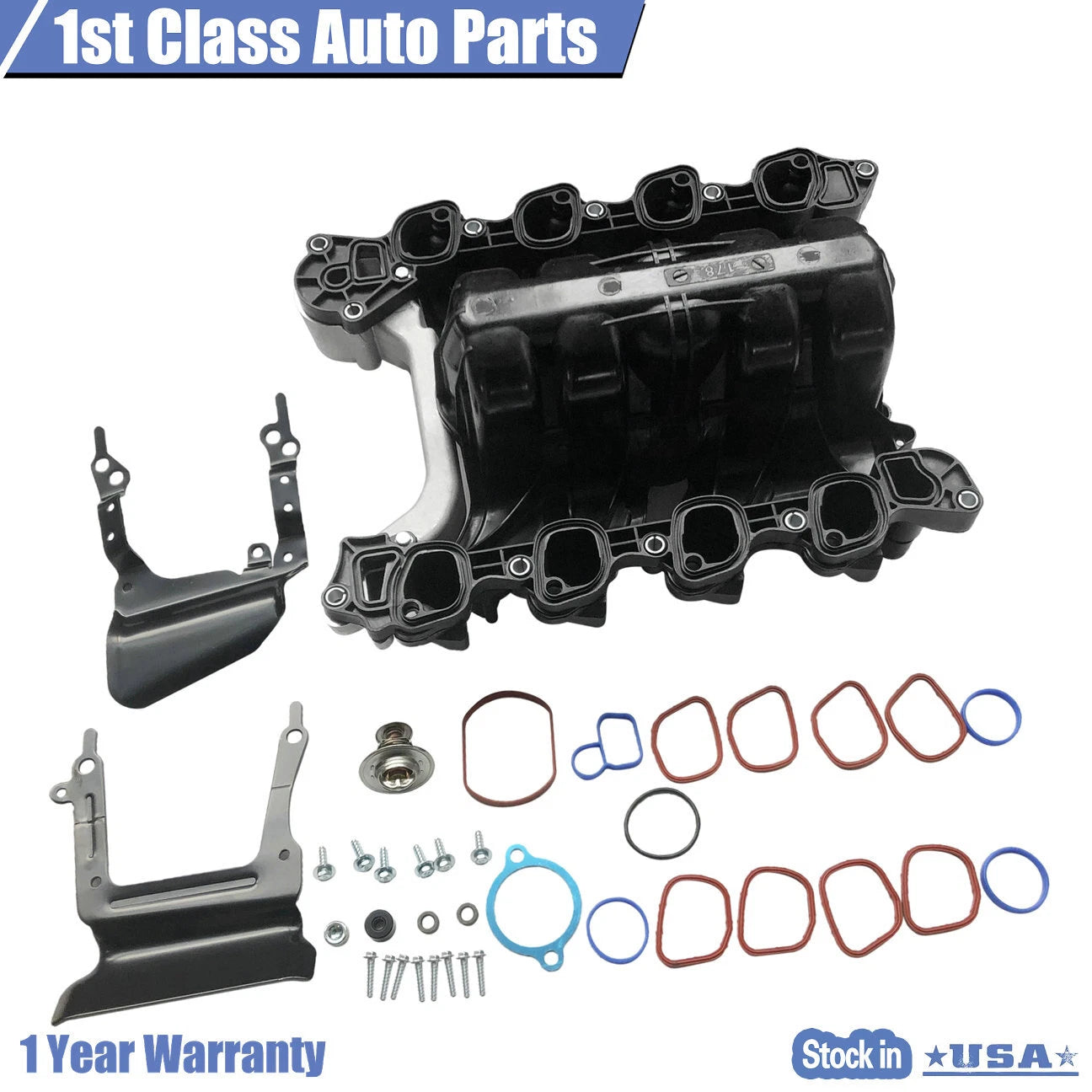 Intake Manifold with Gasket and O-Rings for Ford Lincoln Mercury 4.6L (1996–2000)