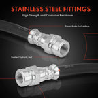 2X Rear Brake Hydraulic Hose for Dodge Ram 50, Mitsubishi Mighty Max