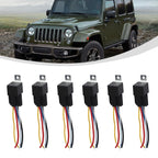 6X 12V 40A 5 Pin Relay with Socket & Wiring for Vehicle Engine Motor