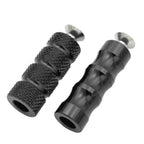 Aluminum M6 6mm Motor Foot Pegs for Motorcycle (Black)
