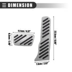 Set of 2 Brake Accelerator Pedal Covers for Chevrolet Camaro 