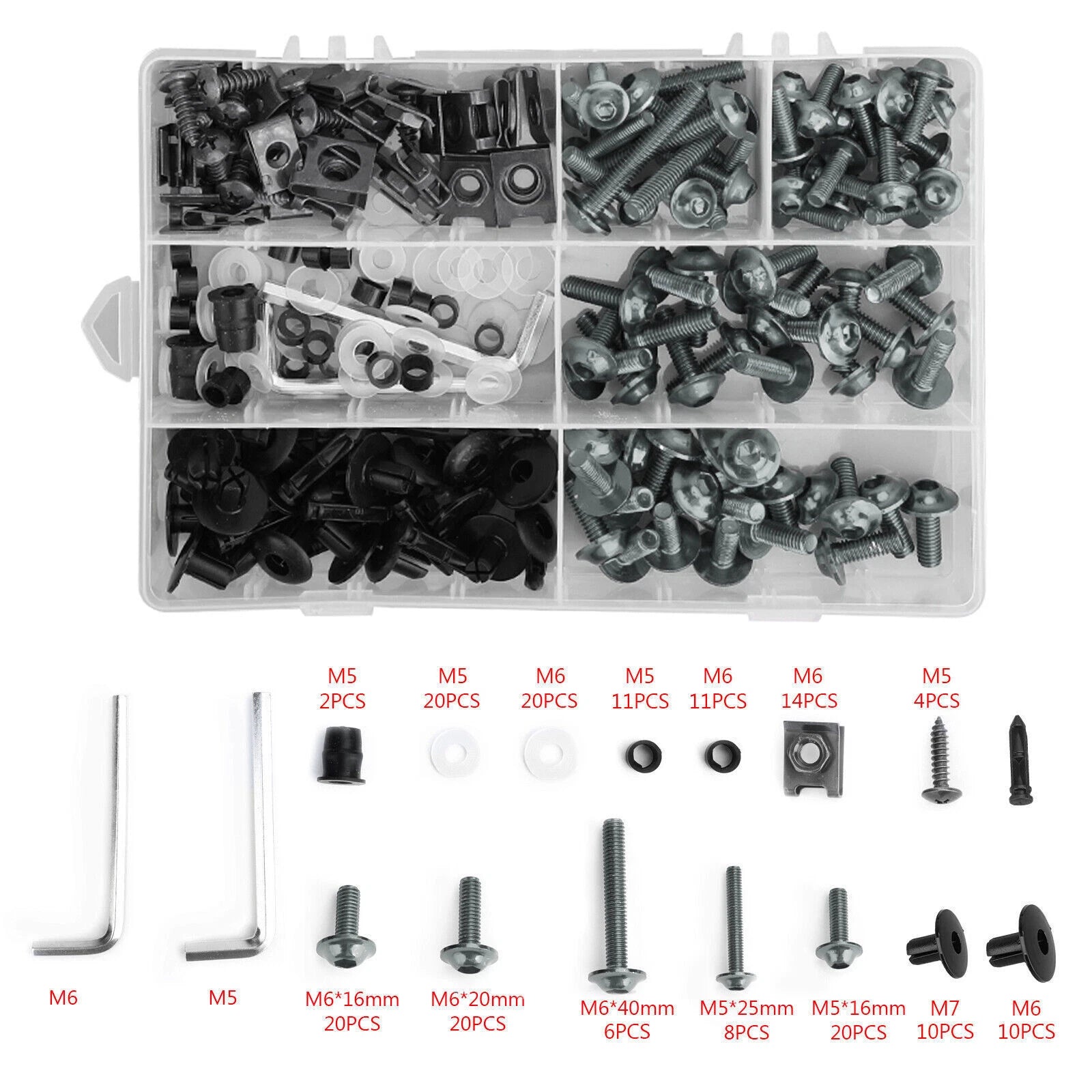 Fairing Bolt Kit for Honda CBR 600 900 919 954 1000 RR 1100XX (T9)