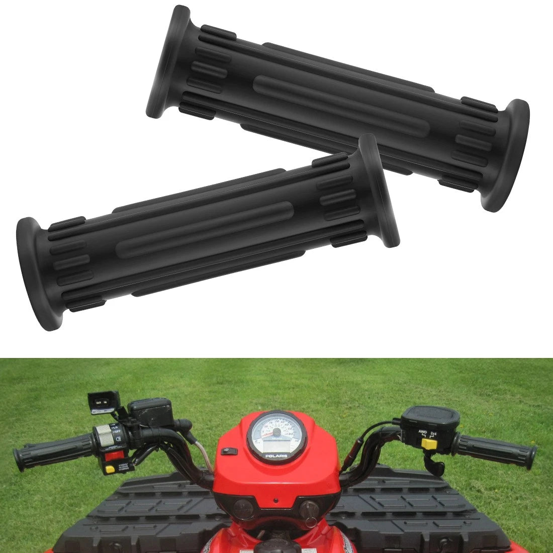 Handlebar Grips for Polaris Trail Boss 350 330 325 300 250R 250 2x4 4x4 (1990–2005)