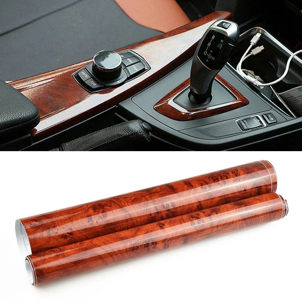 Vinyl Wrap / 1m / Waterproof Walnut Wood Grain Car Decor