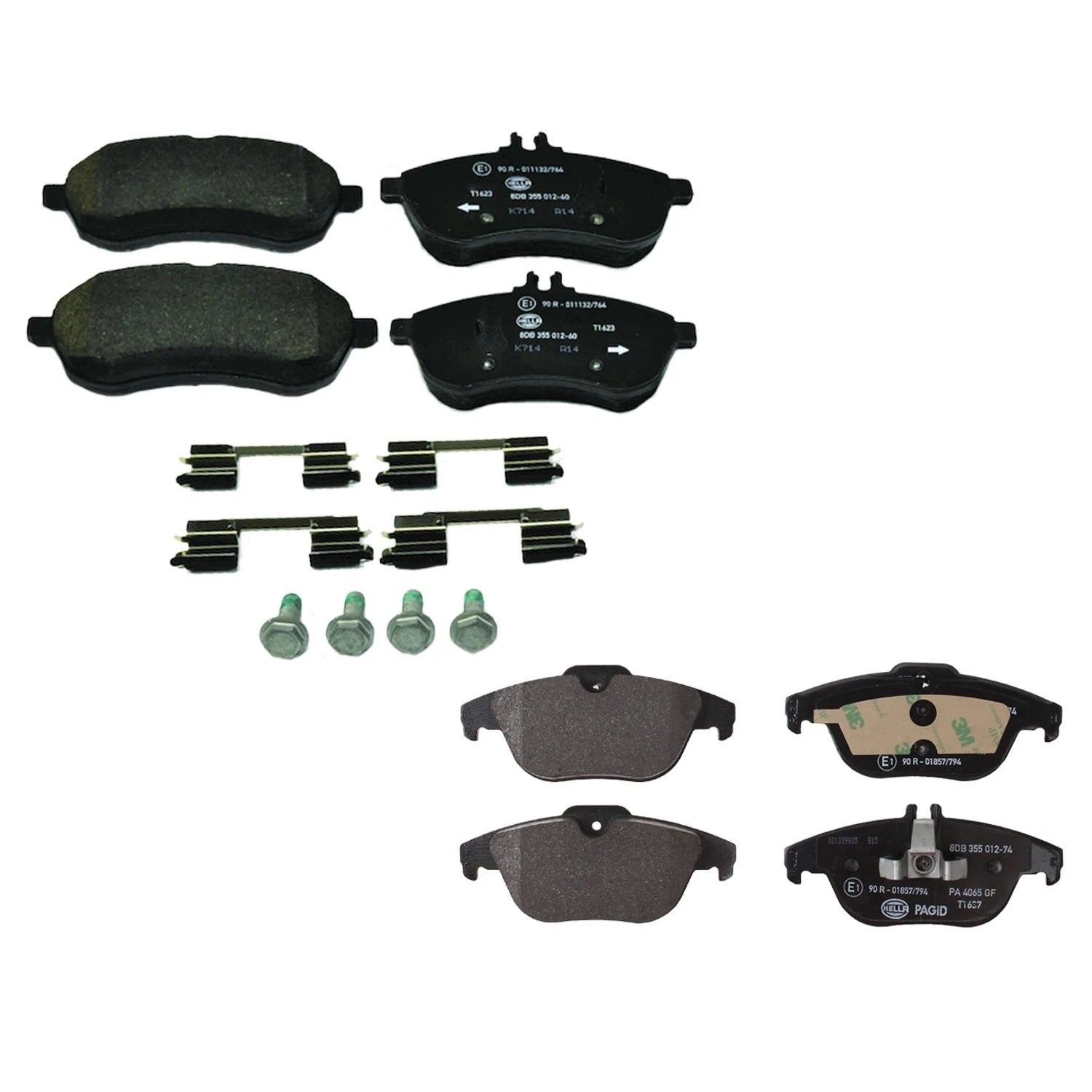Disc Brake Pads Kit for Mercedes Benz W204 C250 (2008–2015)