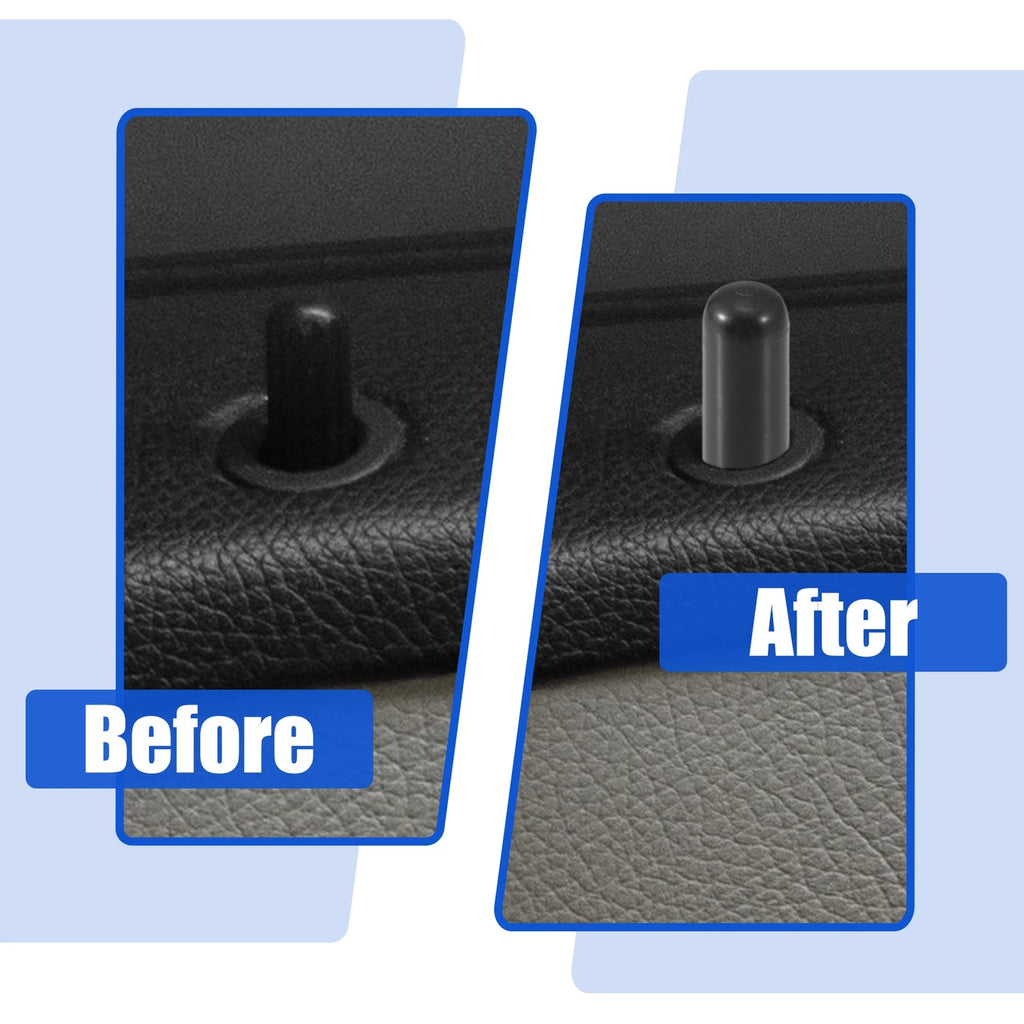 Set of 2 Door Lock Rod Knob & Locking Button Cover for BMW 328i (2012–2015)