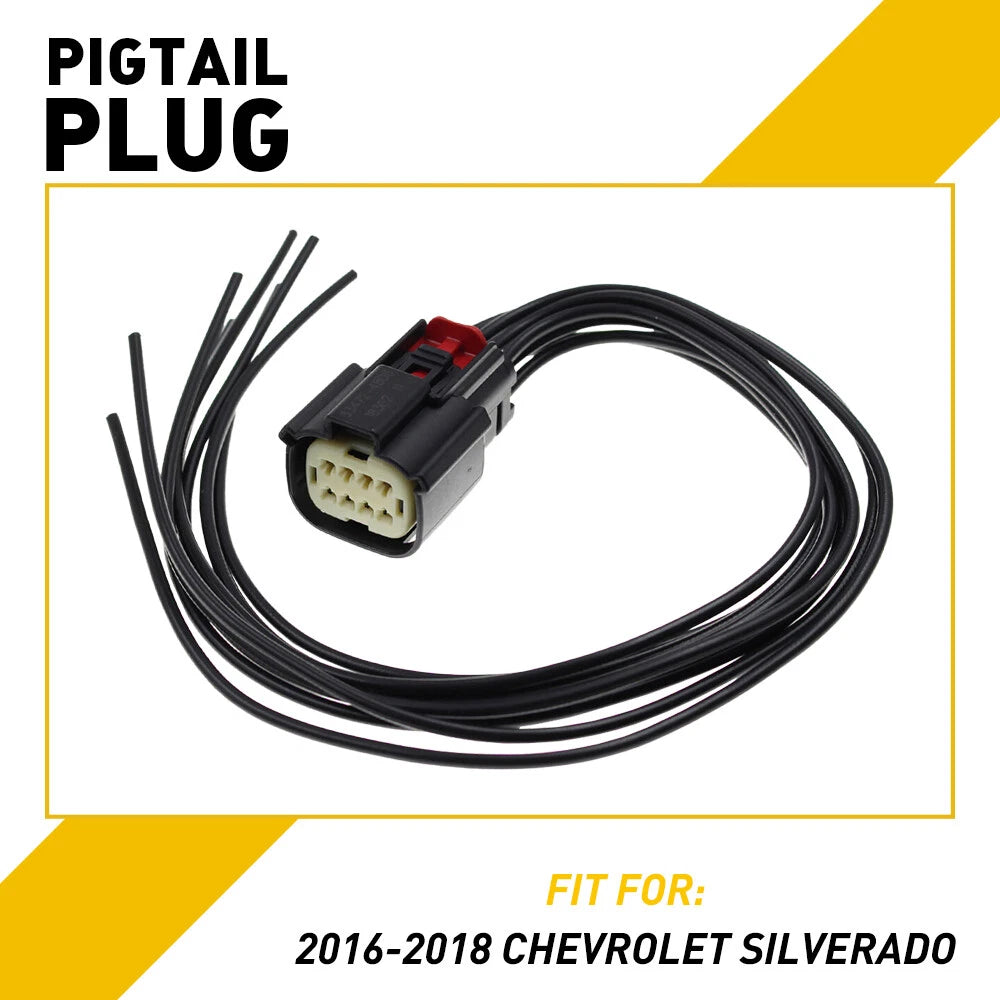 Xenon HID LED Headlight Connector Pigtail Plug for Chevy Silverado (2016–2018)