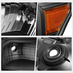 Black Housing Amber Corner Headlight for Ford Super Duty (2011–2016)