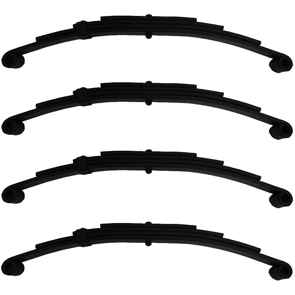 Set of 4 Double Eye Leaf Springs for Boat Utility Trailer (25.25", 2500lb)
