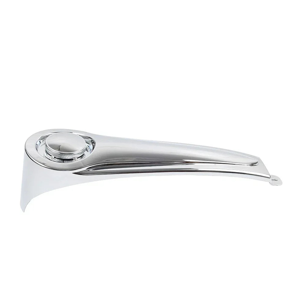 Chrome Stretched Dash Fuel Tank Console Panel for Harley Touring Baggers (1986-2007)