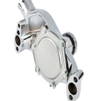 High Volume Short Water Pump for Chevy SBC 283 305 350 (Chrome)
